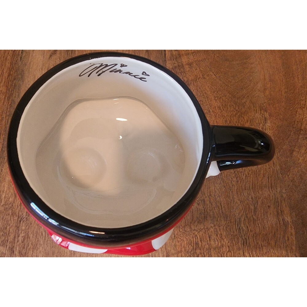 RARE Disney Parks Minnie Mouse Polka Dot Skirt & Legs Coffee Cup Tea Mug - Picture 2 of 4